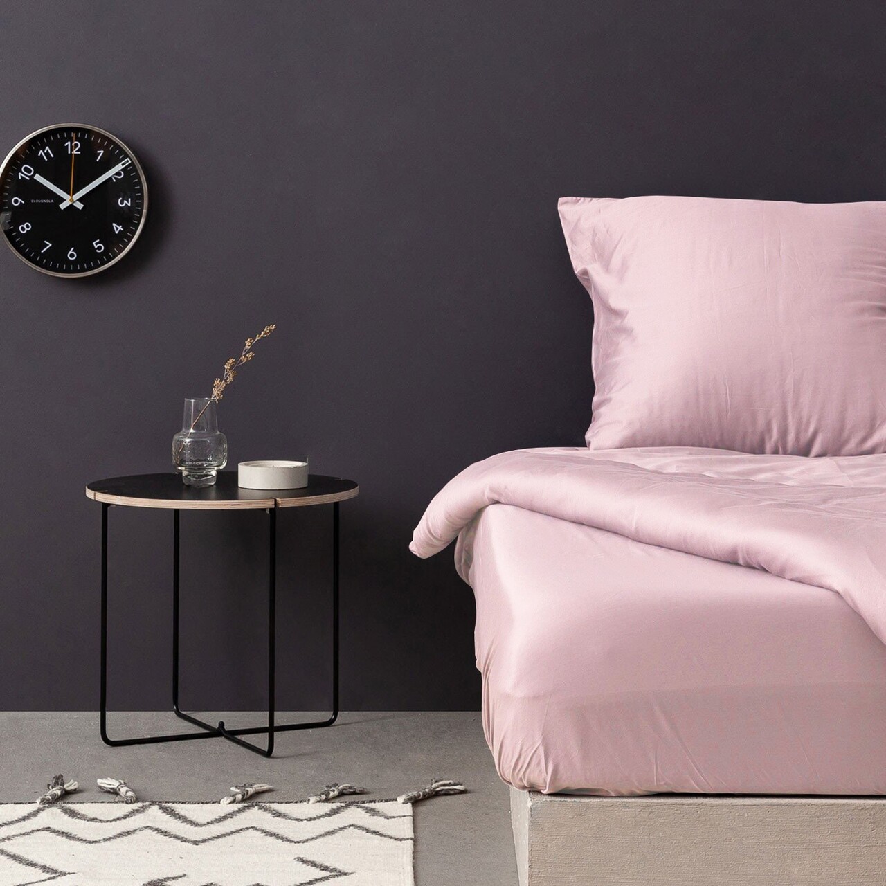 Cearceaf de pat cu elastic Satin Single (FR) (IT) (ES) DE), L'essentiel Maison, De Light Pink, Roz deschis - imagine 4
